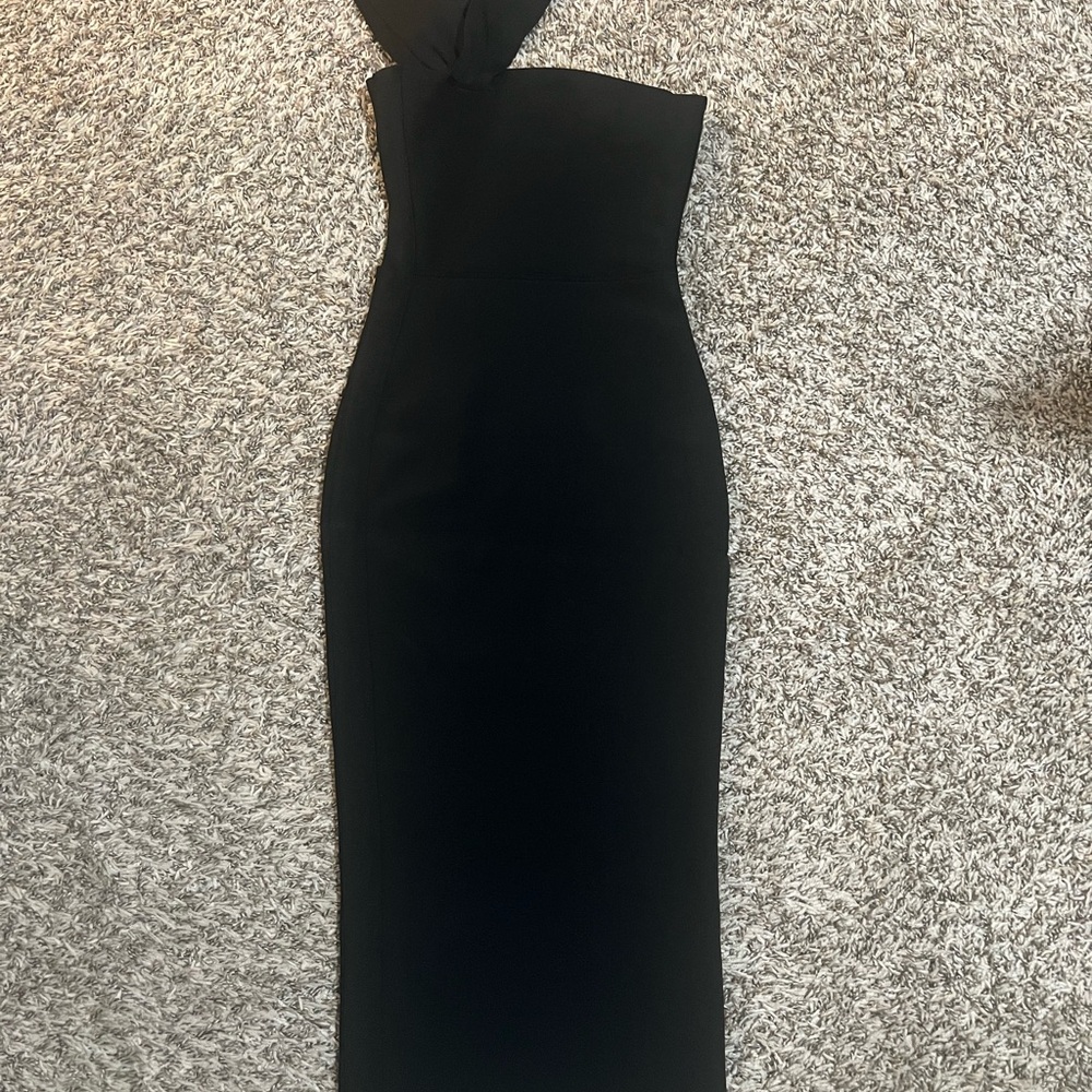 House of CB - Size XS - Black One-Shoulder Women's Sheath Dress